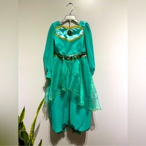 princess JASMINE Kids Teal Princess Costume